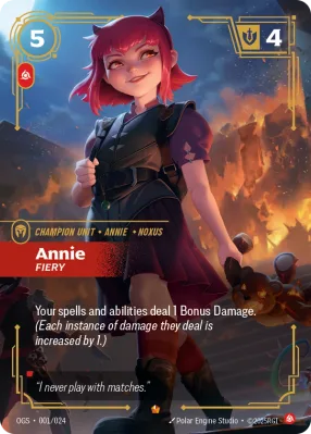 Annie Riftbound card front (OGS-001/024)