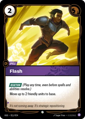 Flash, Riftbound card OGS-011/024 from Proving Grounds