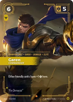 Garen Riftbound card front (OGS-013/024)