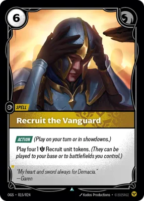 Recruit the Vanguard, Riftbound card OGS-015/024 from Proving Grounds