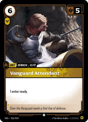 Vanguard Attendant, Riftbound card OGS-016/024 from Proving Grounds