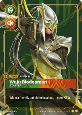 Wuju Bladesman, Riftbound card OGS-019/024 from Proving Grounds