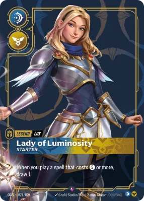 Lady of Luminosity, Riftbound card OGS-021/024 from Proving Grounds