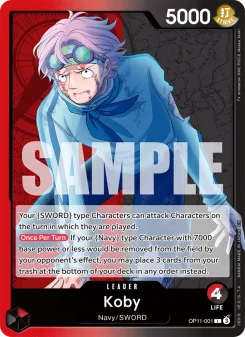 One Piece card OP11-001 artwork