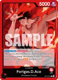 One Piece card OP16-001 artwork