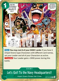 One Piece card OP16-038 artwork
