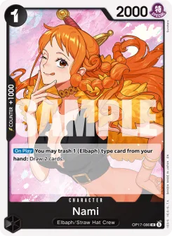 One Piece card OP17-086 artwork