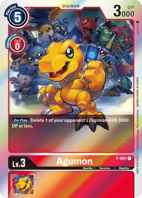 Agumon, Digimon card P-001