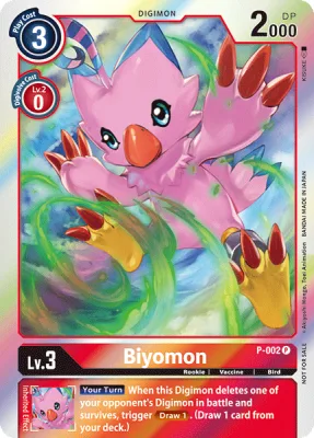 Biyomon, Digimon card P-002