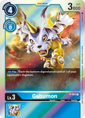 Gabumon, Digimon card P-003