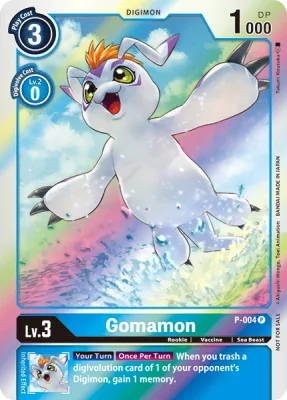 Gomamon, Digimon card P-004
