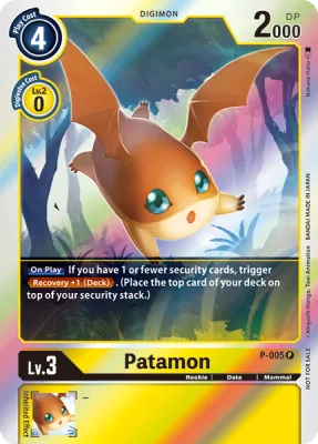 Patamon, Digimon card P-005