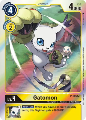 Gatomon, Digimon card P-006