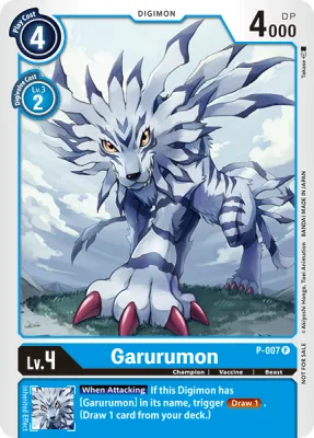 Garurumon, Digimon card P-007