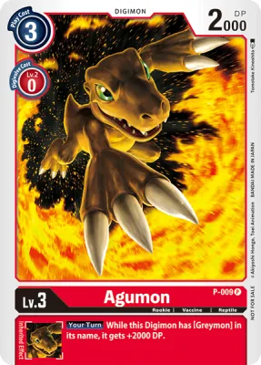 Agumon, Digimon card P-009