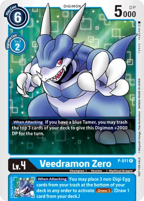 Veedramon Zero, Digimon card P-011