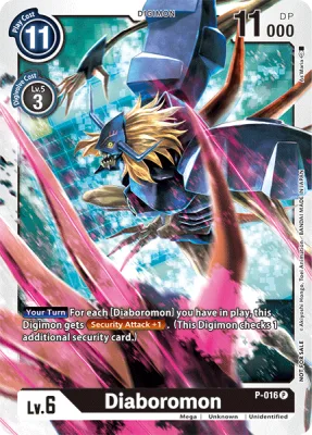 Diaboromon, Digimon card P-016