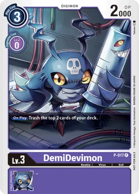 DemiDevimon, Digimon card P-017