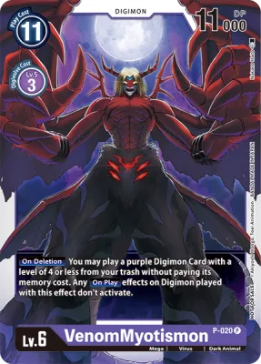 VenomMyotismon, Digimon card P-020