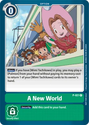A New World, Digimon card P-021