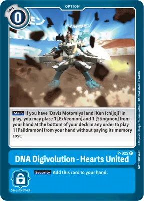 DNA Digivolution - Hearts United, Digimon card P-022