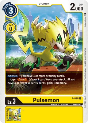 Pulsemon, Digimon card P-028