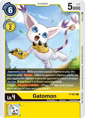 Gatomon, Digimon card P-031