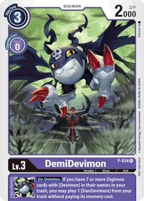 DemiDevimon, Digimon card P-034