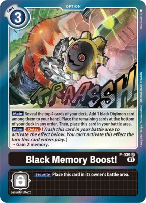 Black Memory Boost!, Digimon card P-039