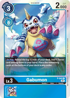Gabumon, Digimon card P-042