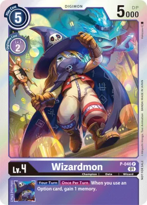 Wizardmon, Digimon card P-046