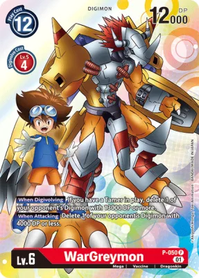 WarGreymon, Digimon card P-050