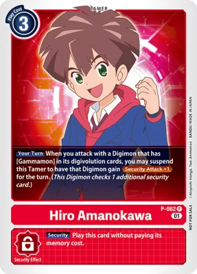 Hiro Amanokawa, Digimon card P-062