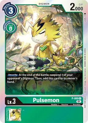Pulsemon, Digimon card P-069