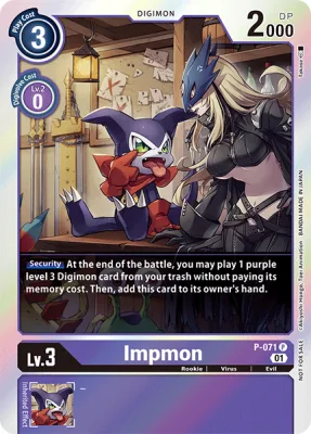Impmon, Digimon card P-071