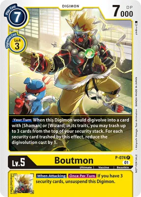 Boutmon, Digimon card P-074