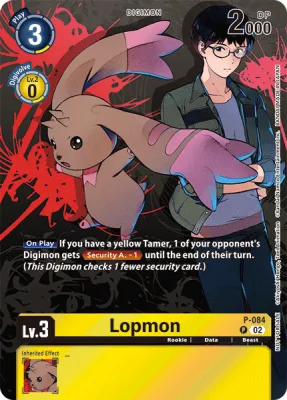 Lopmon, Digimon card P-084