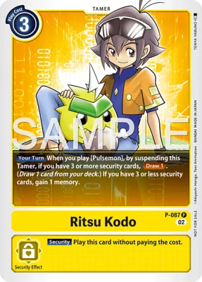 Ritsu Kodo, Digimon card P-087