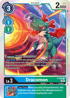 Dracomon, Digimon card P-092