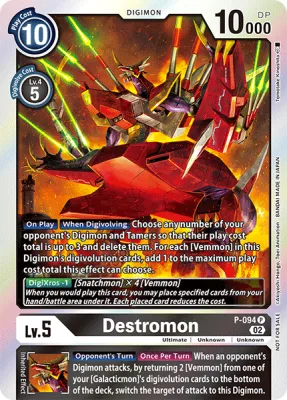 Destromon, Digimon card P-094