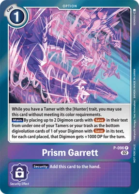 Prism Garrett, Digimon card P-096