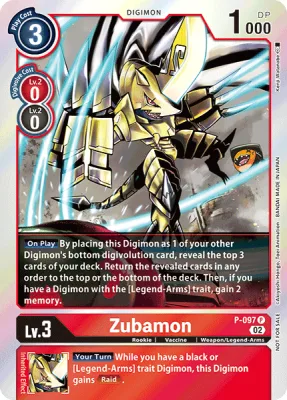 Zubamon, Digimon card P-097