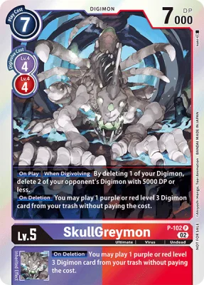 SkullGreymon, Digimon card P-102