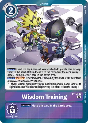 Wisdom Training, Digimon card P-108