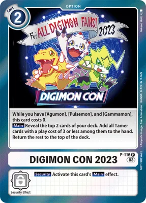 DIGIMON CON 2023, Digimon card P-116