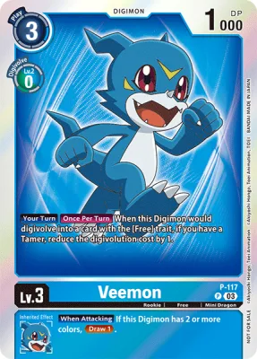 Veemon, Digimon card P-117