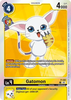 Gatomon, Digimon card P-120