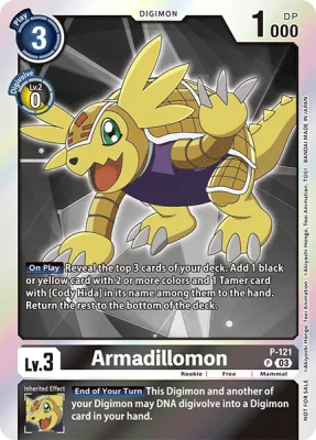 Armadillomon, Digimon card P-121
