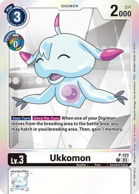Ukkomon, Digimon card P-123