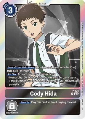 Cody Hida, Digimon card P-128